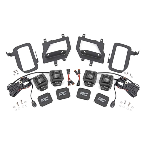 Rough Country Dual 2in Fog Mount LED Kit - Ford F-150