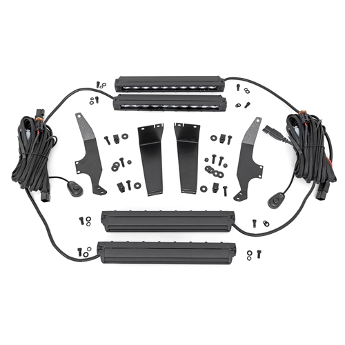 Rough Country 10in Slim Line LED Behind Grille Mount Kit - F-250 Super Duty XL / XLT