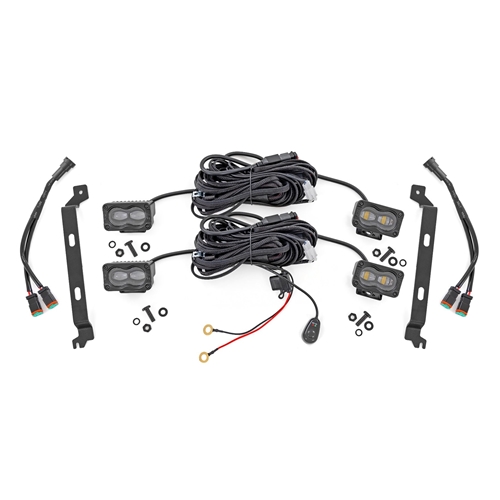 Rough Country LED Fog Light Kits - Toyota Tacoma