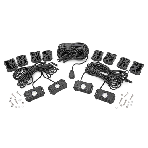 Rough Country 4-Pod Deluxe LED Rock Light Kit